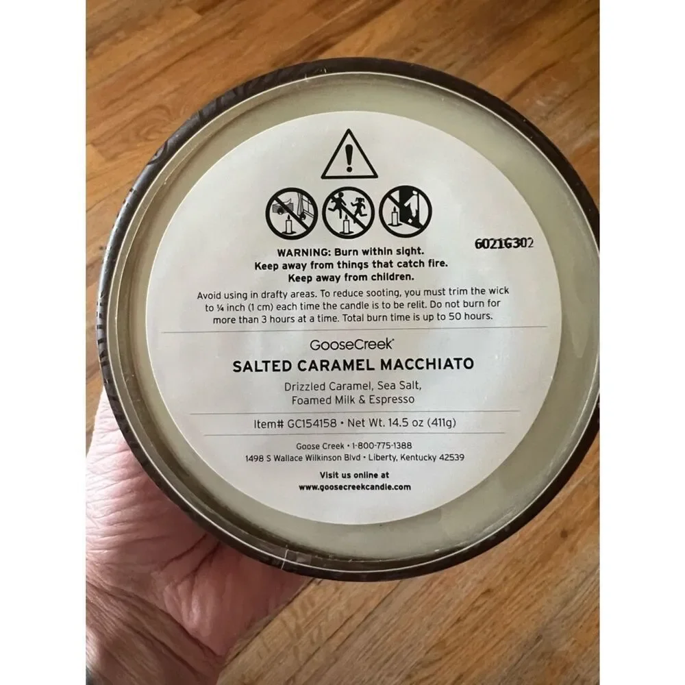 Goose Creek Salted Caramel Macchiato 3-Wick Candle 14.5 oz
